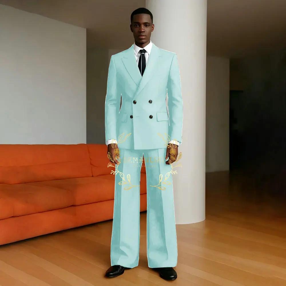 Costumes décontractés beiges pour hommes
