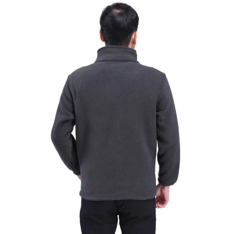 Manteau cardigan en velours à col montant pour hommes