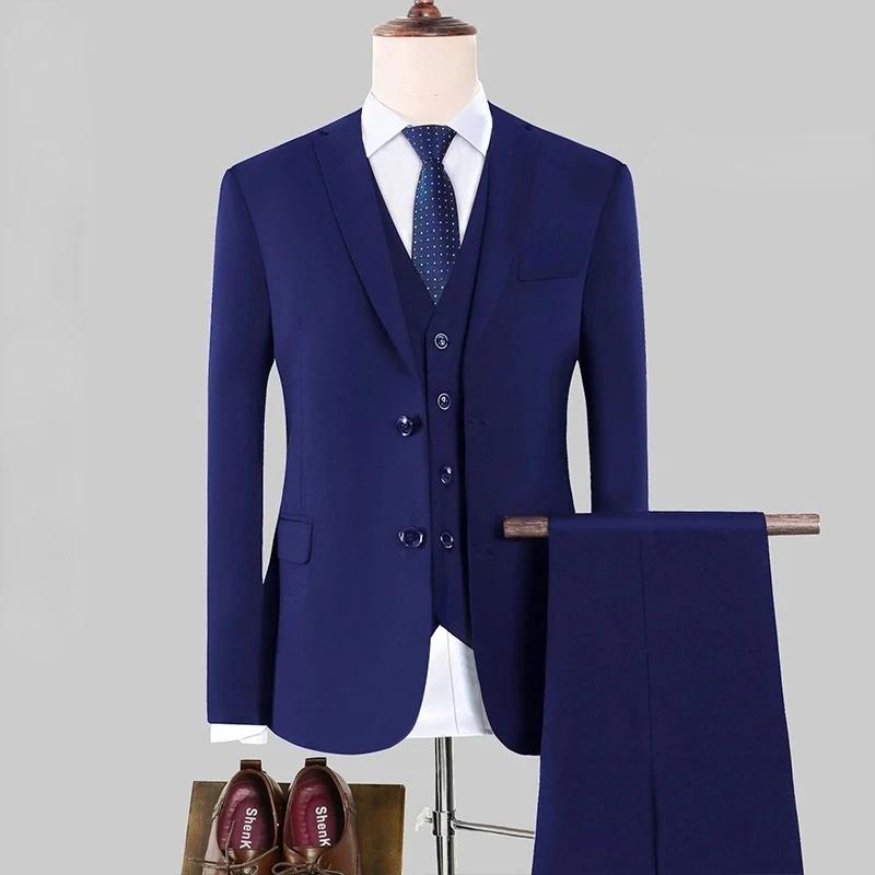 Costume uni élégant et formel pour homme