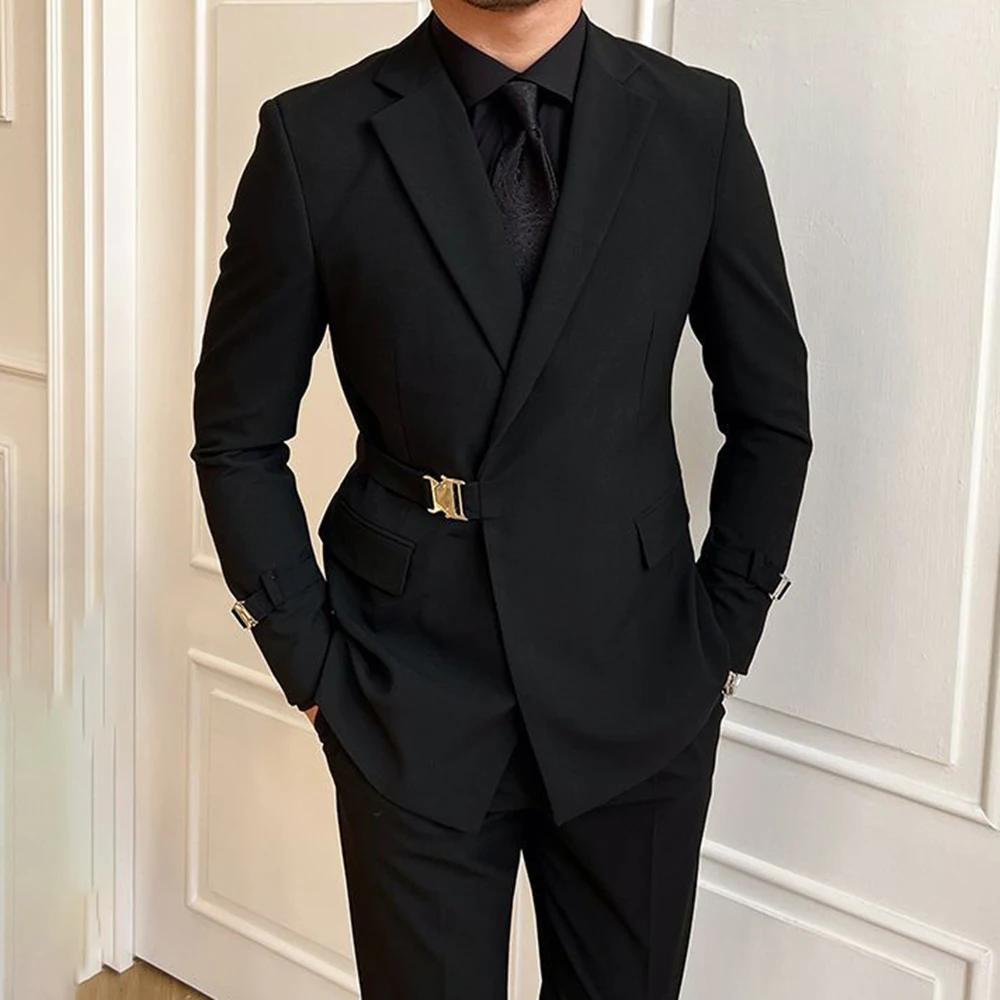 Veste de costume de Style britannique pour homme