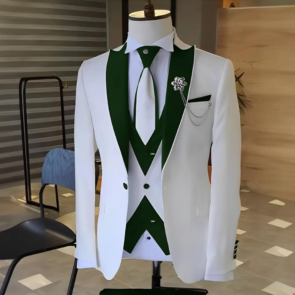 Costume Blanc et Noir pour Homme