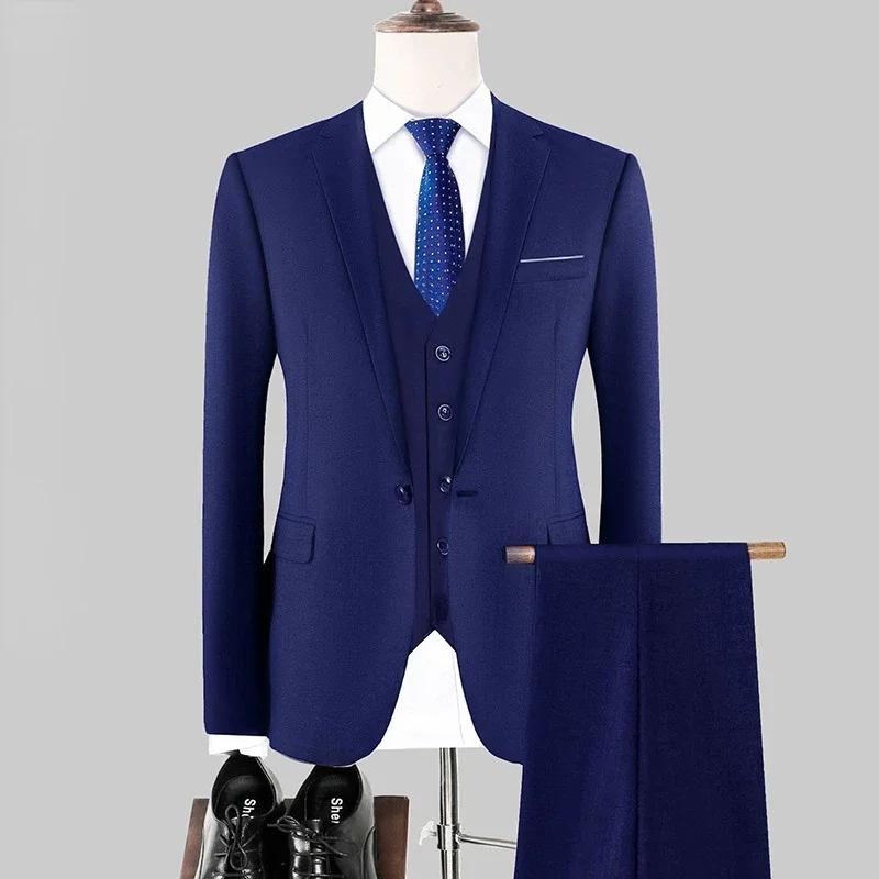 Costume uni élégant et formel pour homme