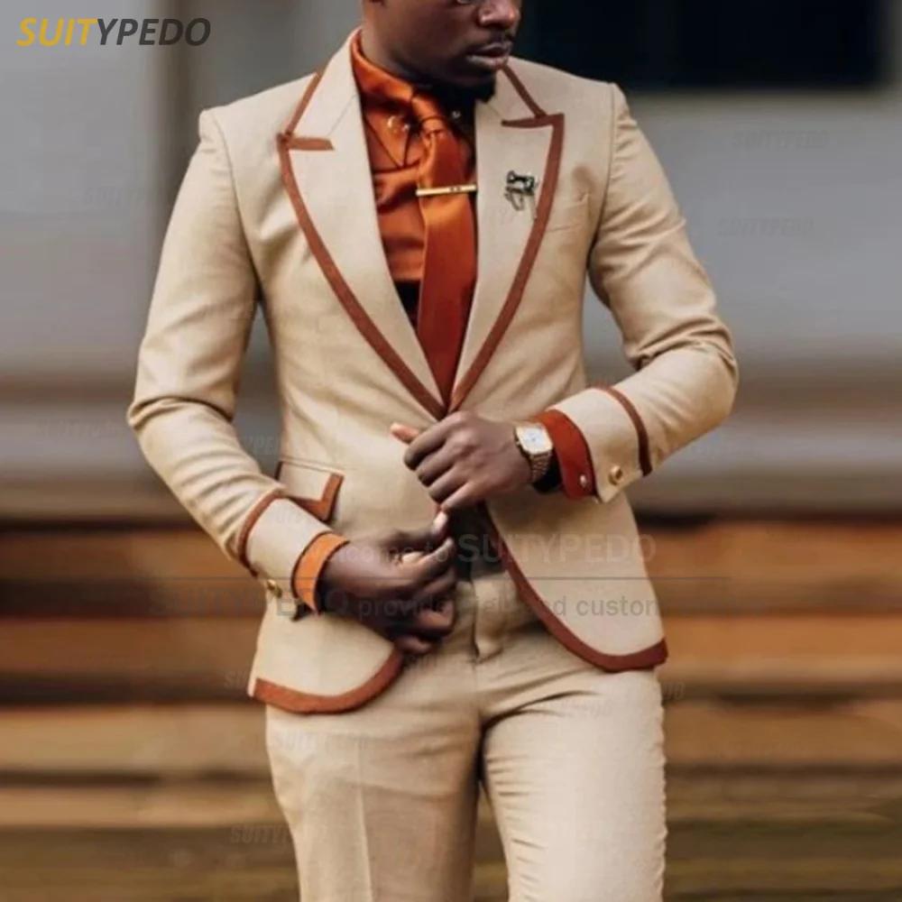 Ensembles de costumes de mariage de luxe pour hommes