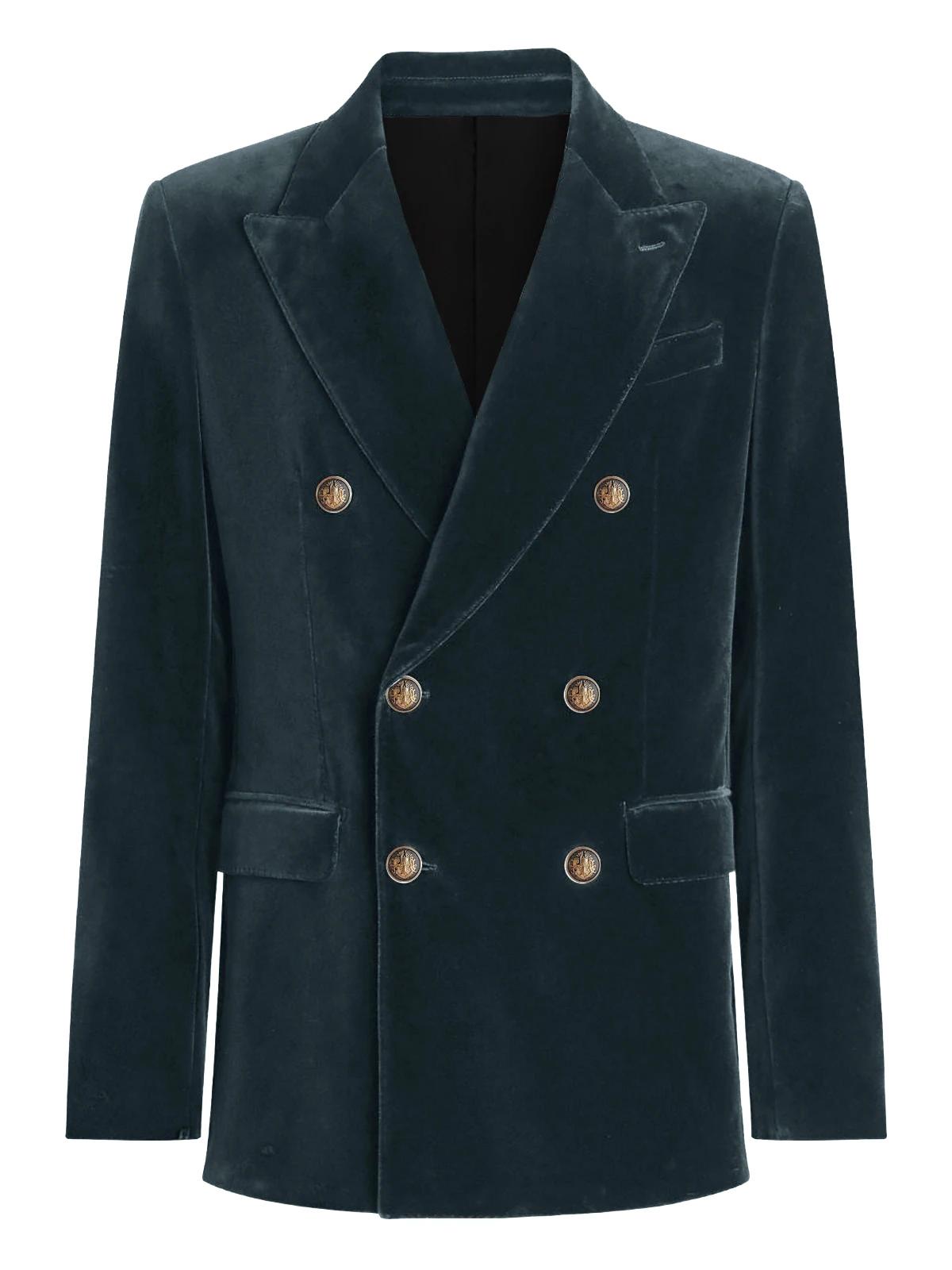 Blazer en velours bordeaux pour hommes