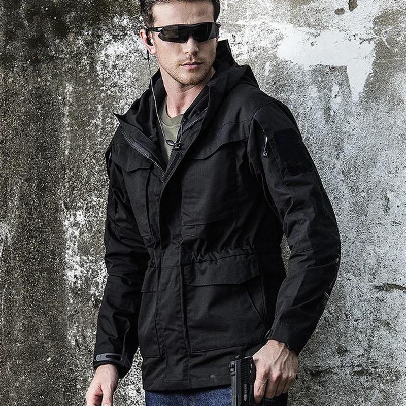 Vestes tactiques hommes veste coupe-vent imperméable mâle manteau à capuche en plein air pêche/Trekking