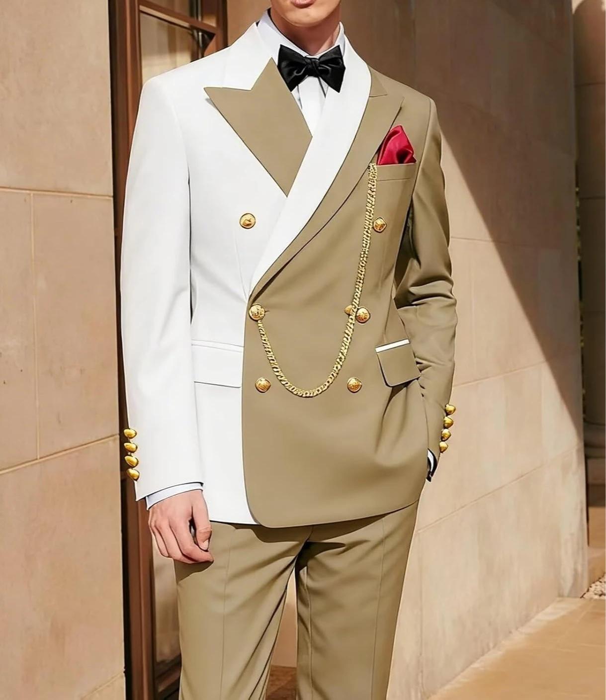 Costume de smoking 2 pièces pour homme