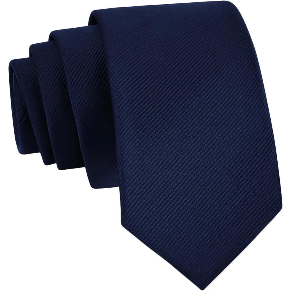 Cravate bleu marine, ensemble de cravates noires unies
