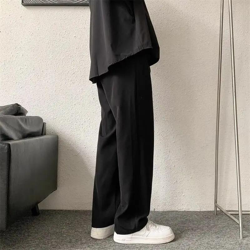 Pantalon de costume marron/noir pour hommes