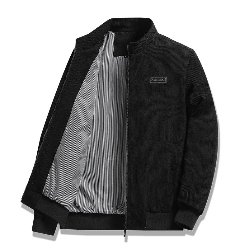 Veste d'automne en velours côtelé pour homme