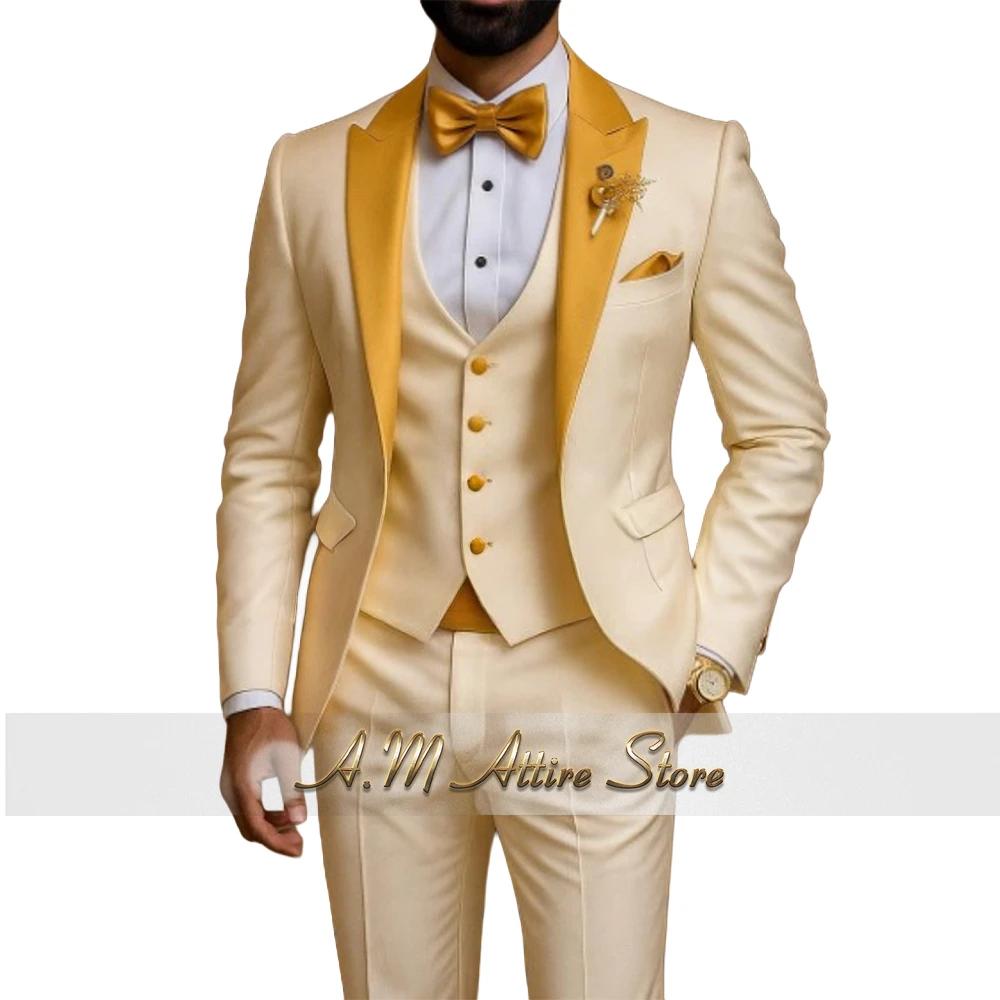 Costume de Mariage Homme Haute Couture 3 Pièces – Veste