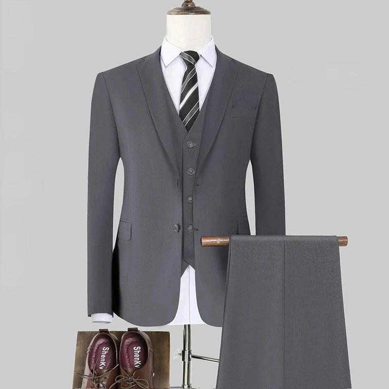 Costume uni élégant et formel pour homme
