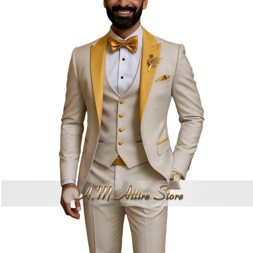 Costume de Mariage Homme Haute Couture 3 Pièces – Veste