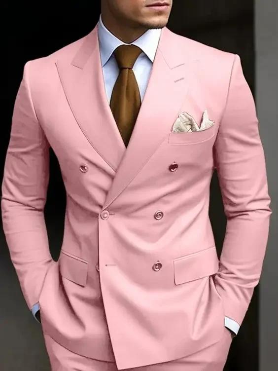 Costumes pour hommes à Double boutonnage vert menthe