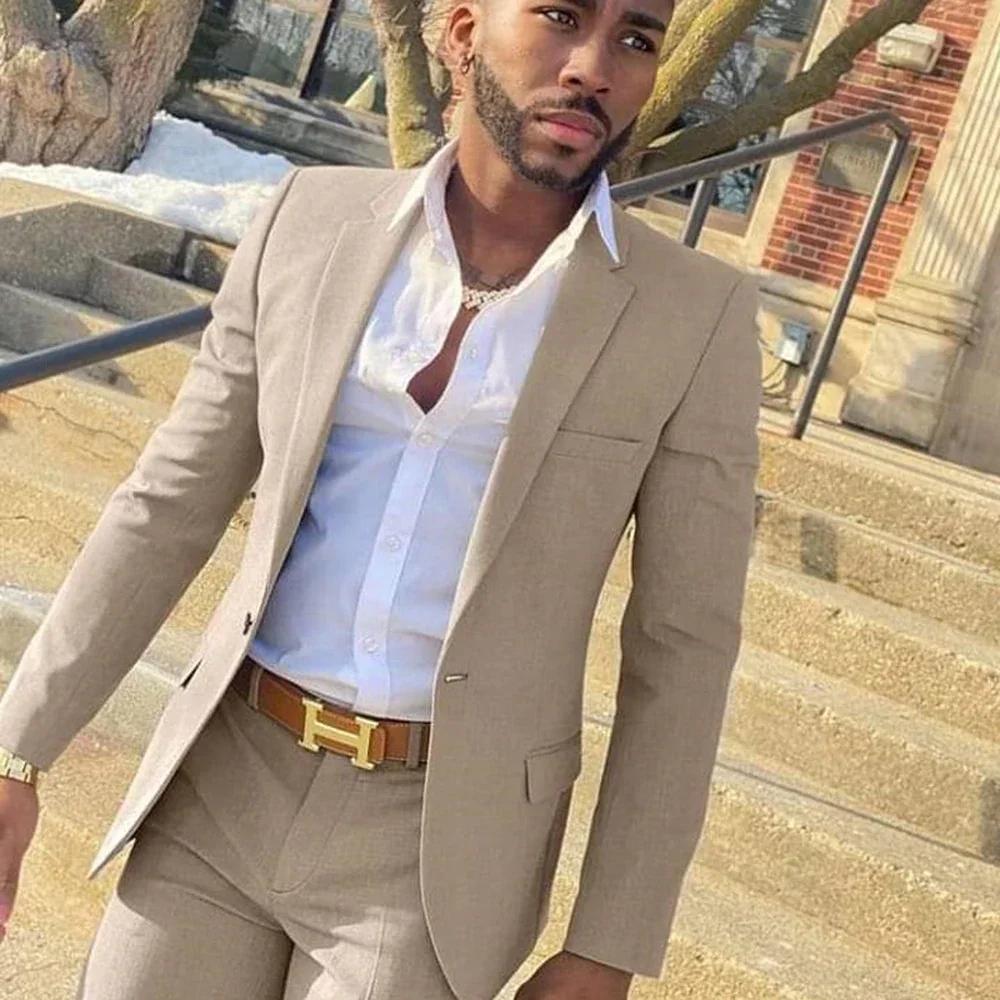 Costume de mode Beige 2 pièces