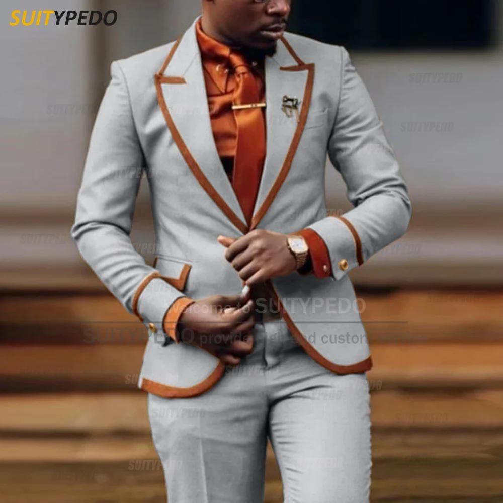 Ensembles de costumes de mariage de luxe pour hommes