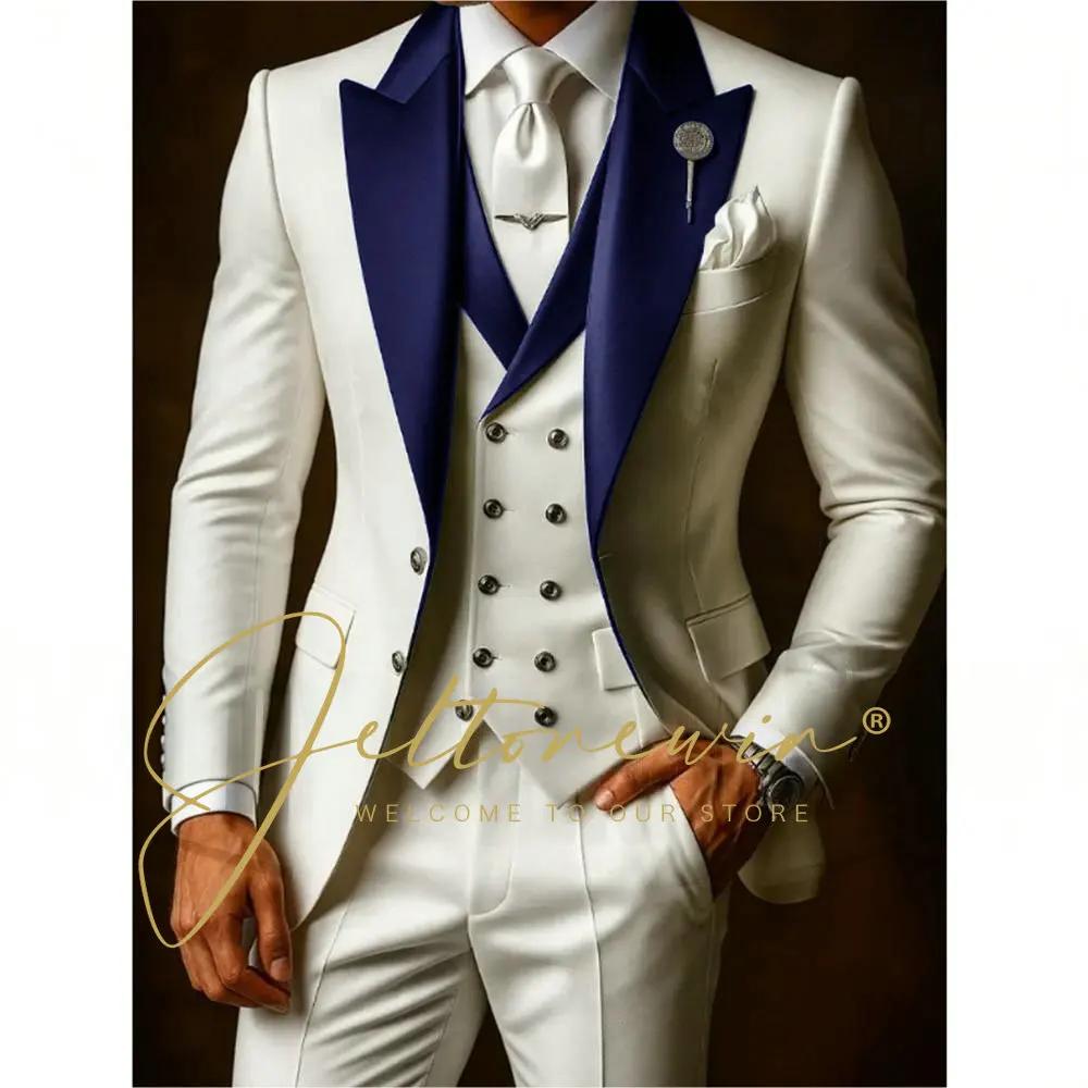 Ensemble de costumes blancs pour hommes