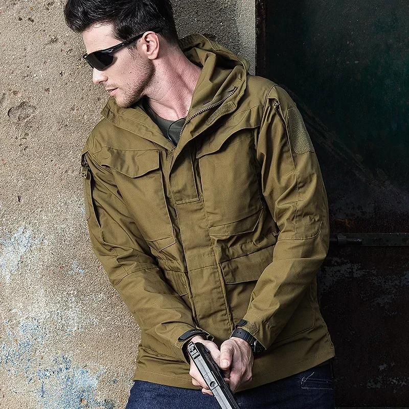 Vestes tactiques hommes veste coupe-vent imperméable mâle manteau à capuche en plein air pêche/Trekking