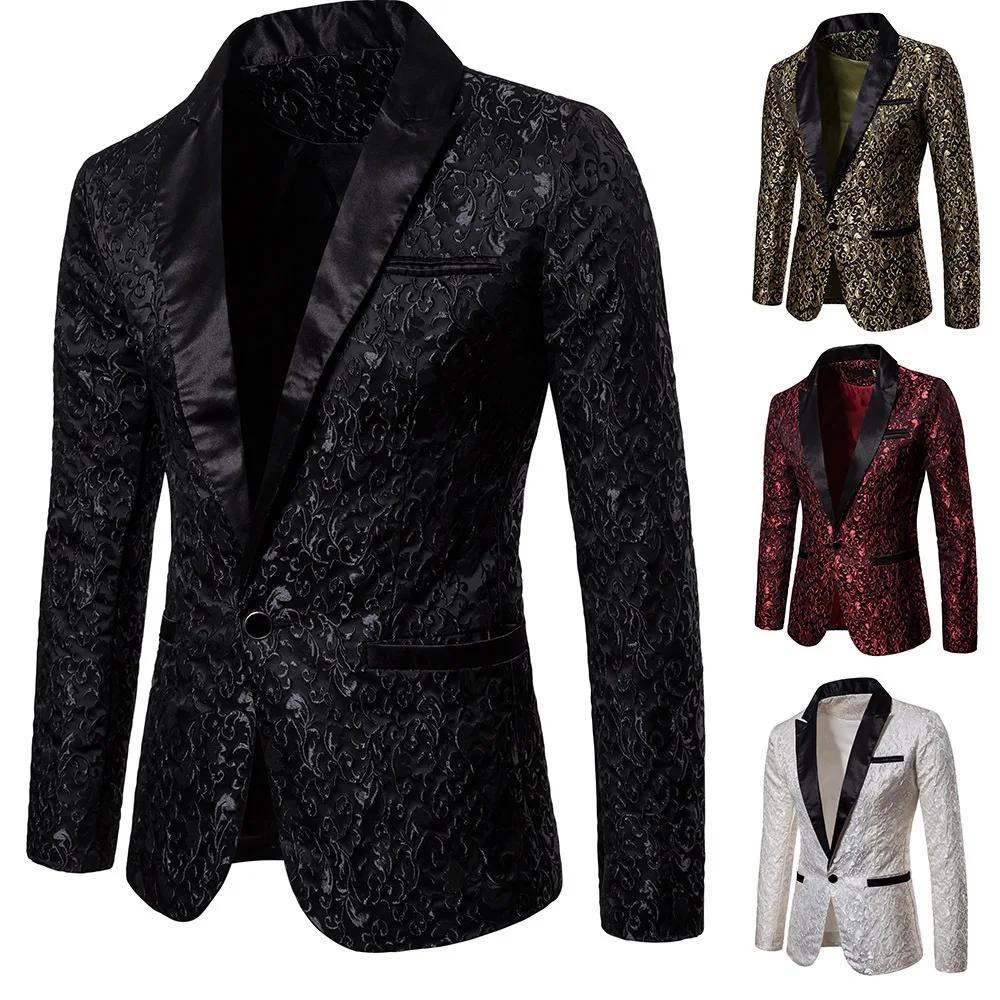Blazer Homme – Veste de Costume à Col Rabattu
