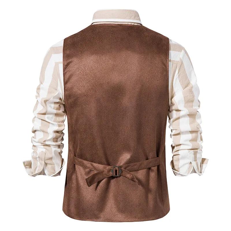 Gilet marron pour hommes
