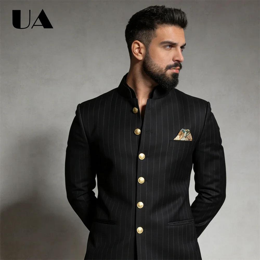 Ensemble de costume 2 pièces pour homme Stripe