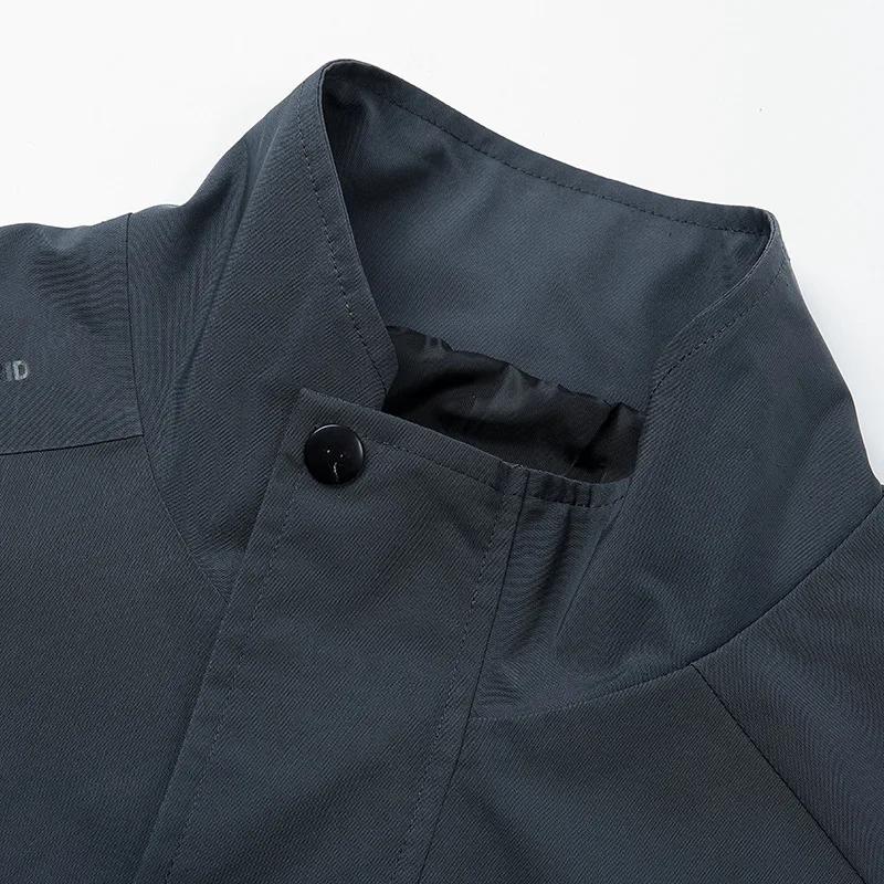 Veste thermique d'automne décontractée à col montant de haute qualité pour homme