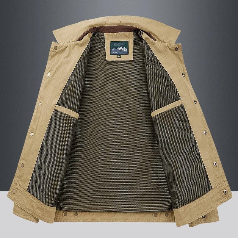 Blouson aviateur coupe-vent chaud pour hommes
