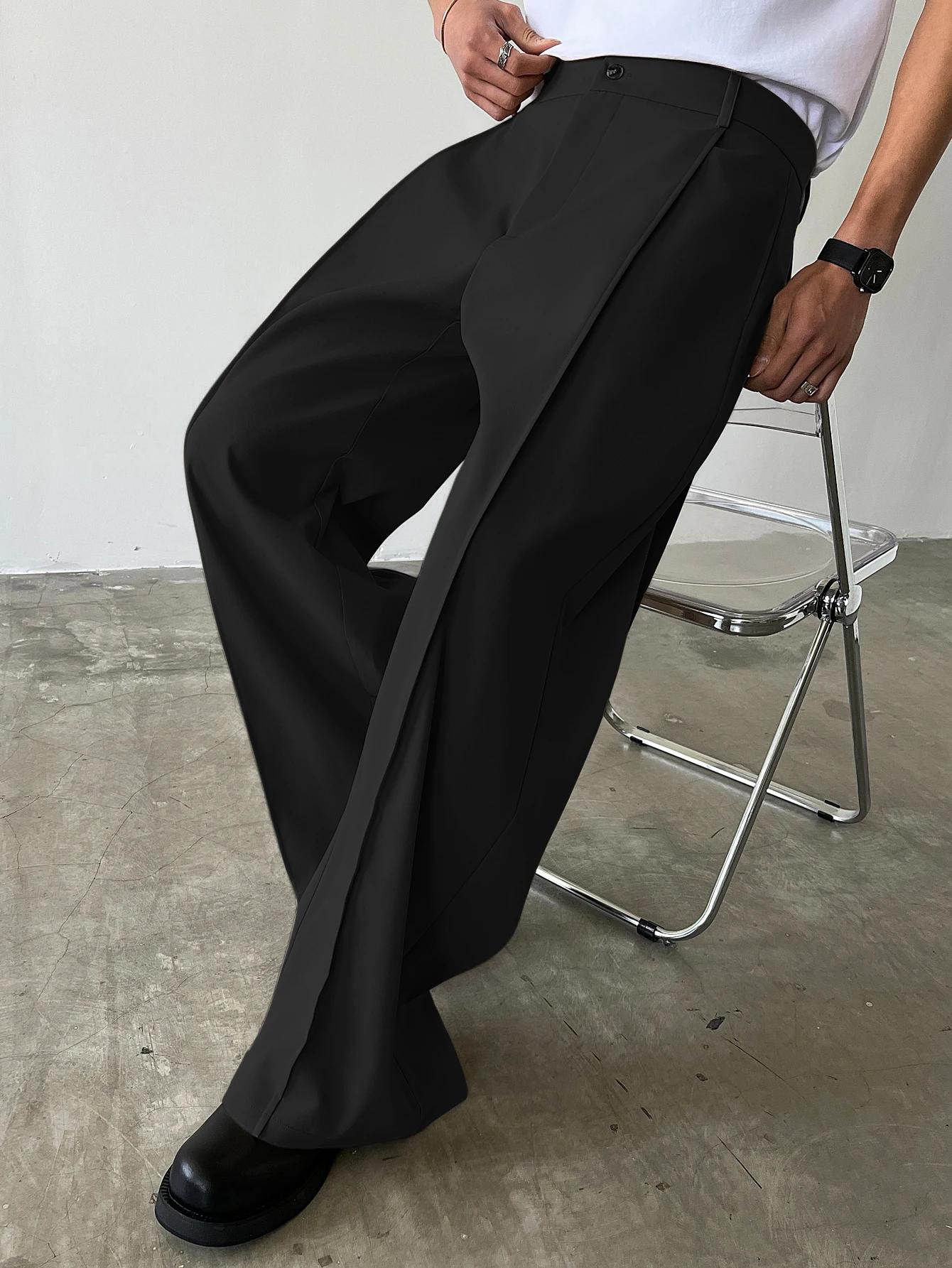 Pantalon de costume pour homme taille haute