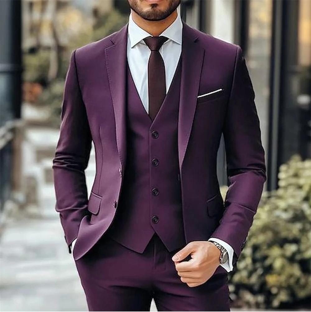 Costume homme noir slim fit 3 pièces