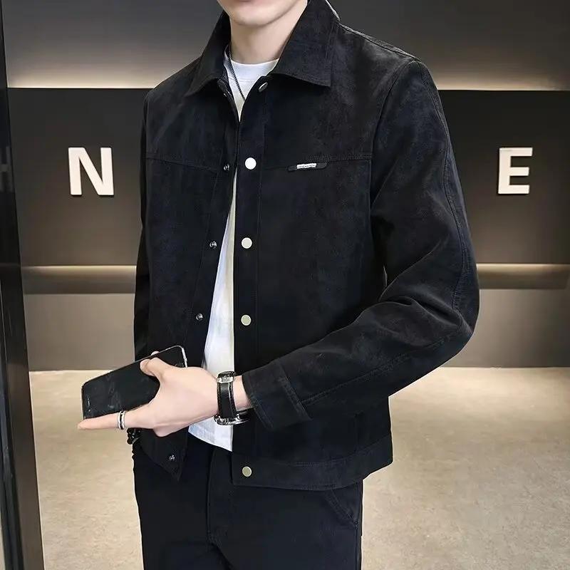 Veste Printemps-Automne Homme 2026 Nouvelle Veste Slim à Revers
