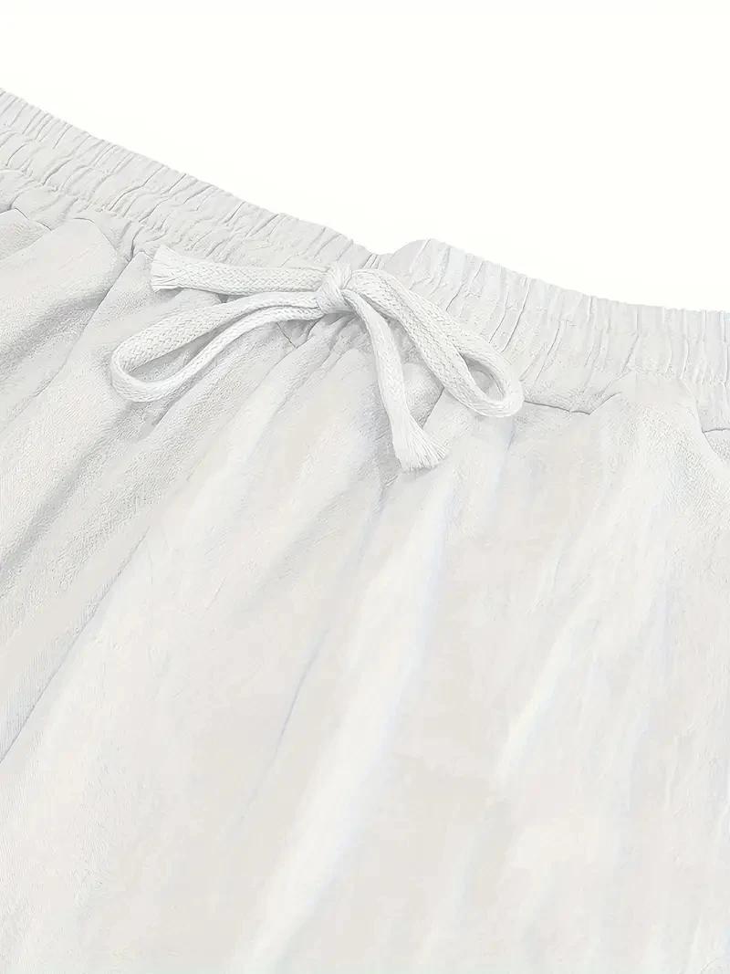 Ensemble de costume en lin blanc pour homme