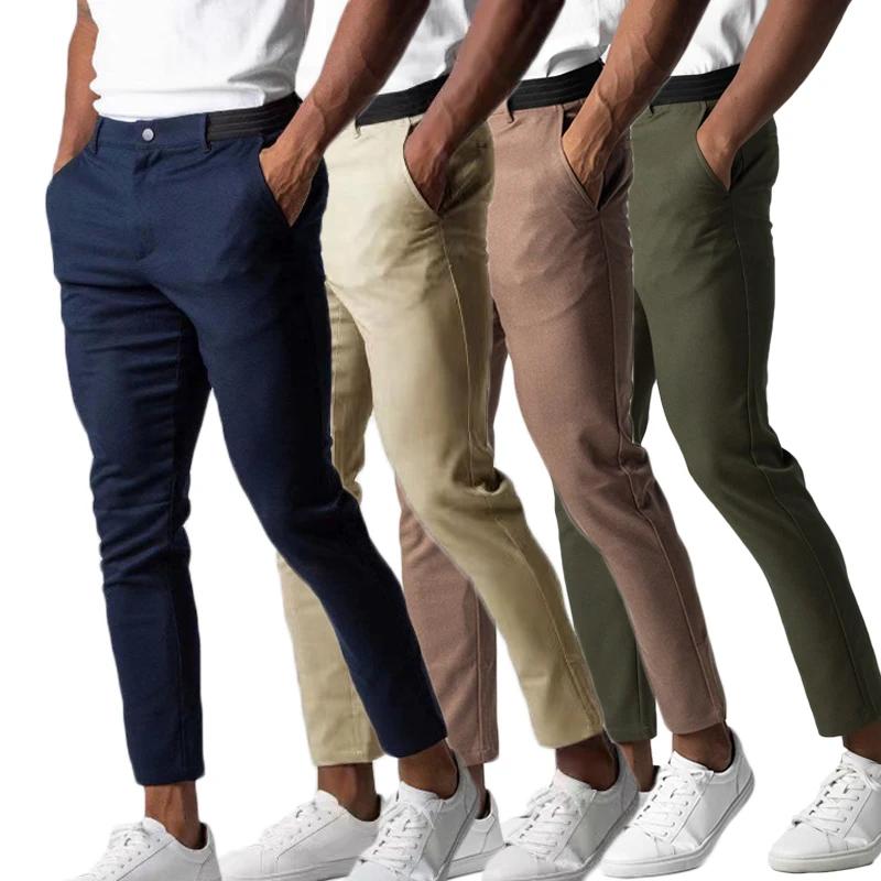Pantalon de costume décontracté pour hommes