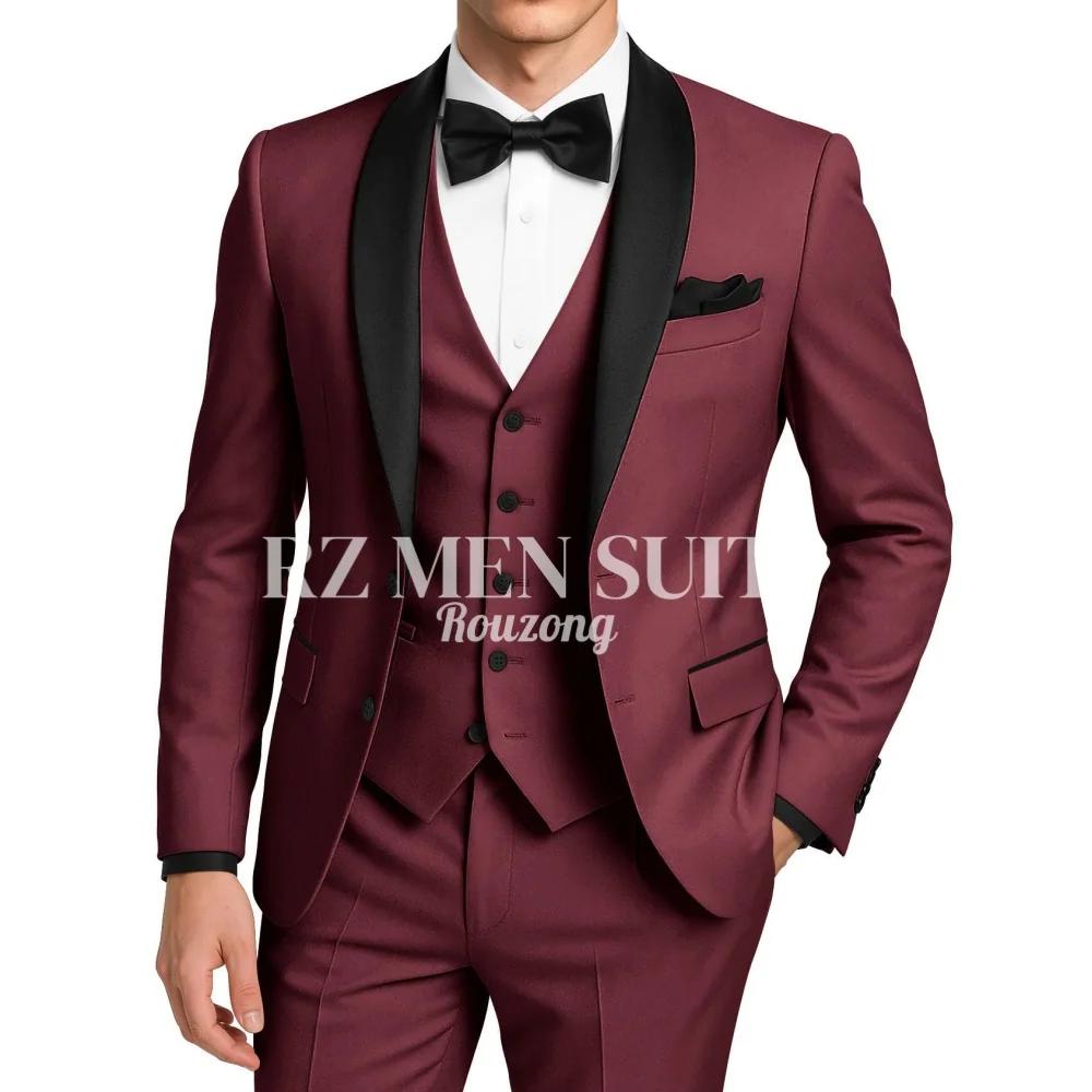Costume de smoking 3 pièces pour homme