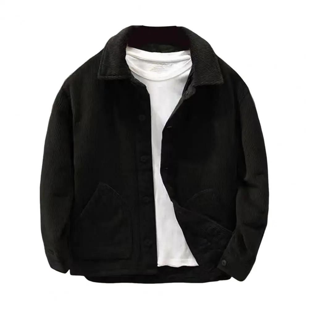 Veste décontractée à col à revers pour hommes