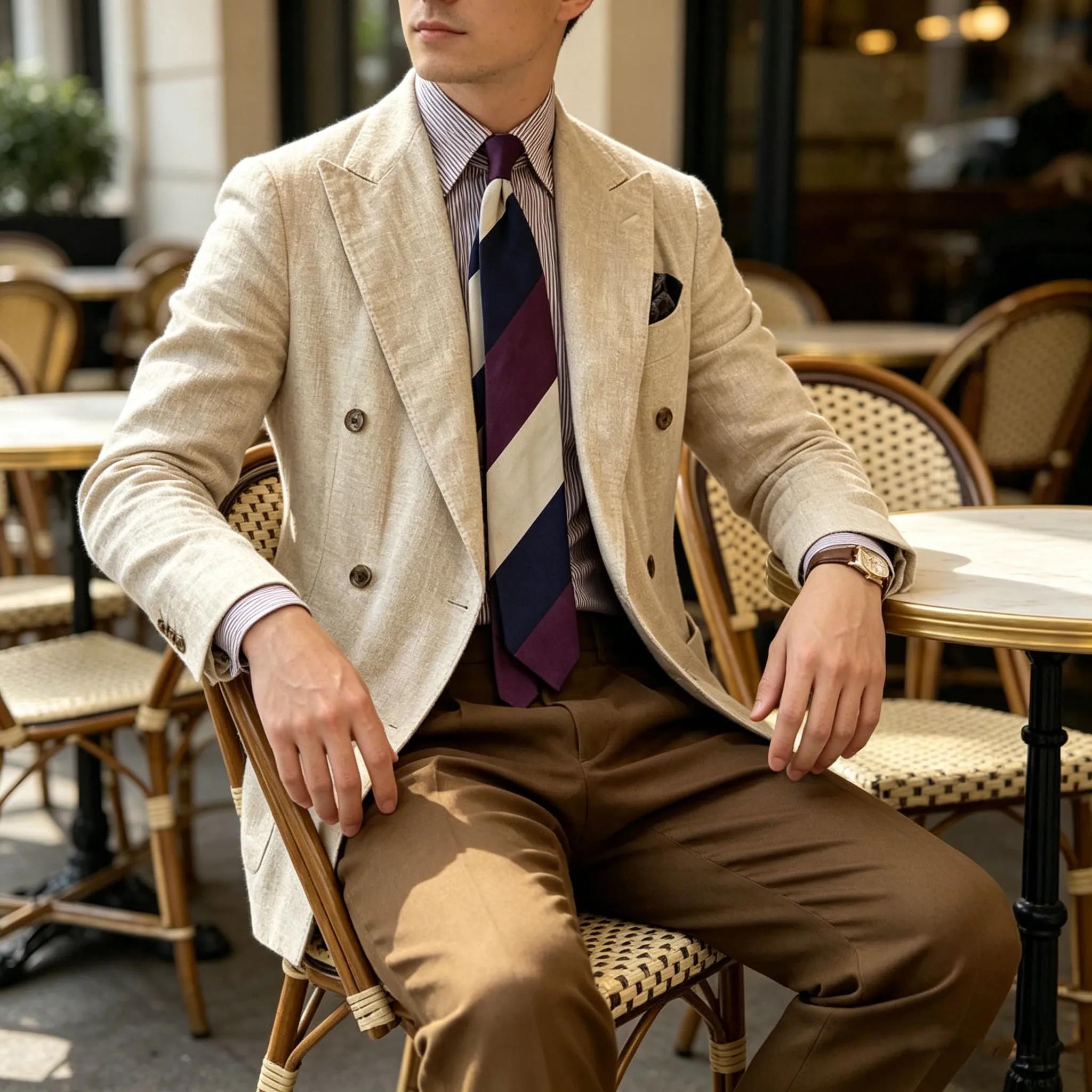 Blazer en lin élégant pour homme
