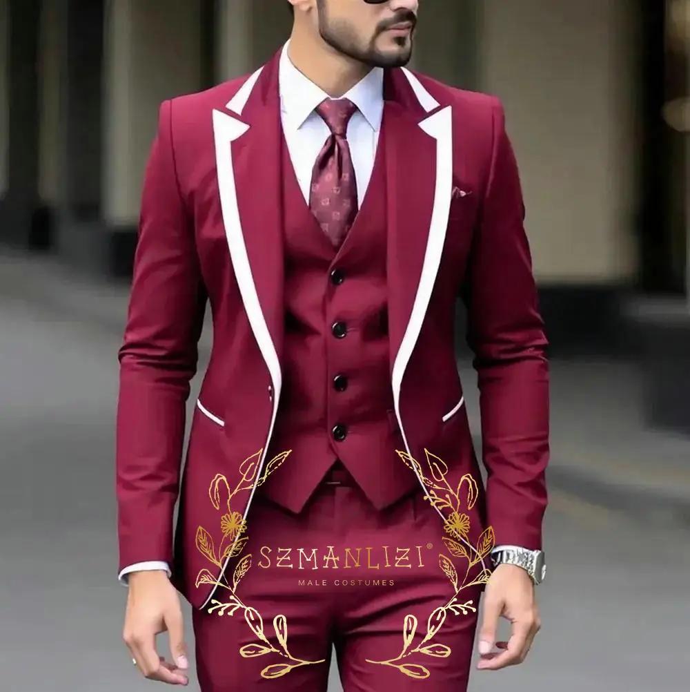 Tuxedos de mariage bleu Royal pour hommes