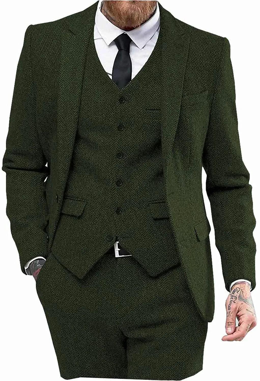 Costume rétro à chevrons pour homme