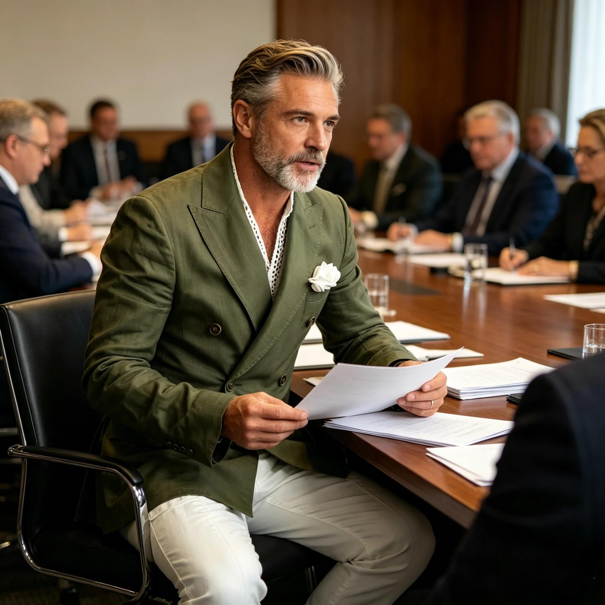 Blazer en lin pour homme