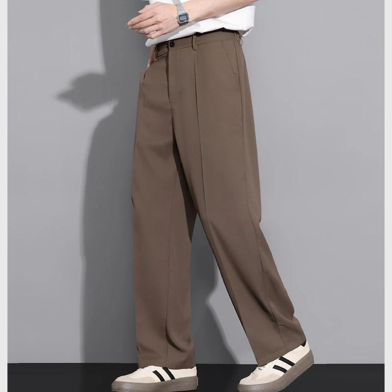 Pantalon de costume beige pour homme