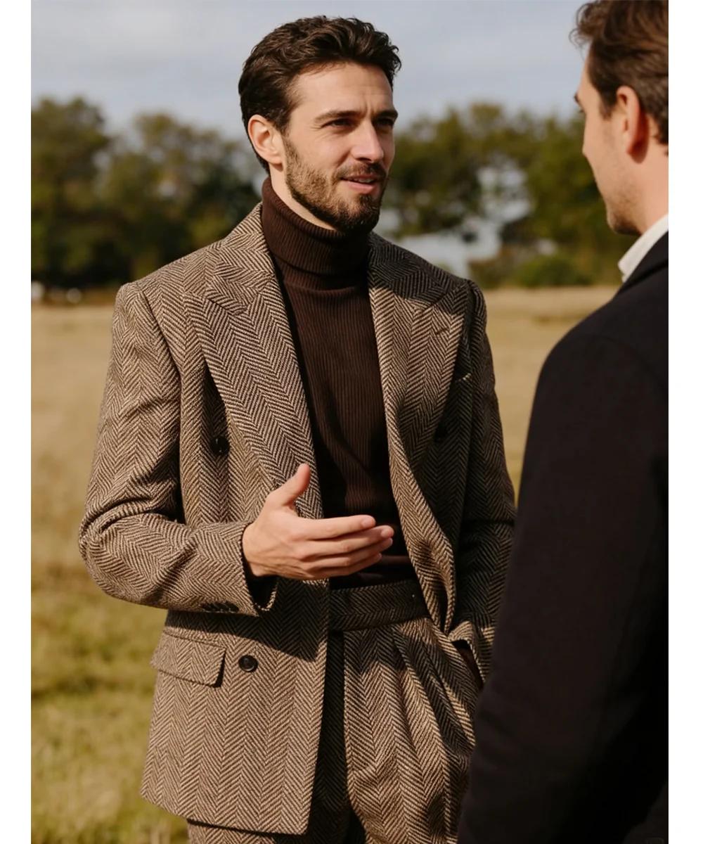 Costume à chevrons pour hommes