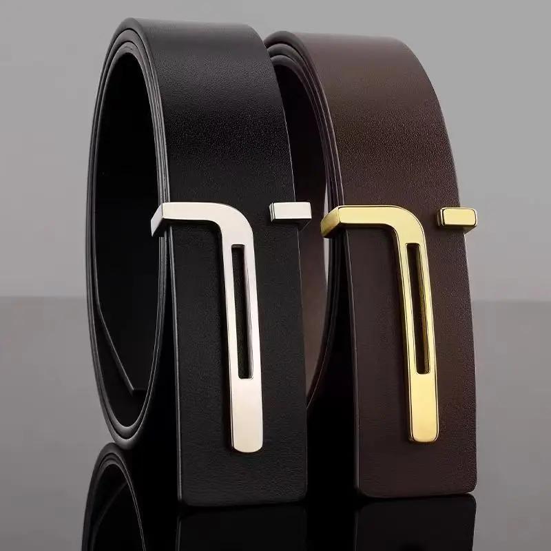 Ceinture en cuir véritable pour hommes