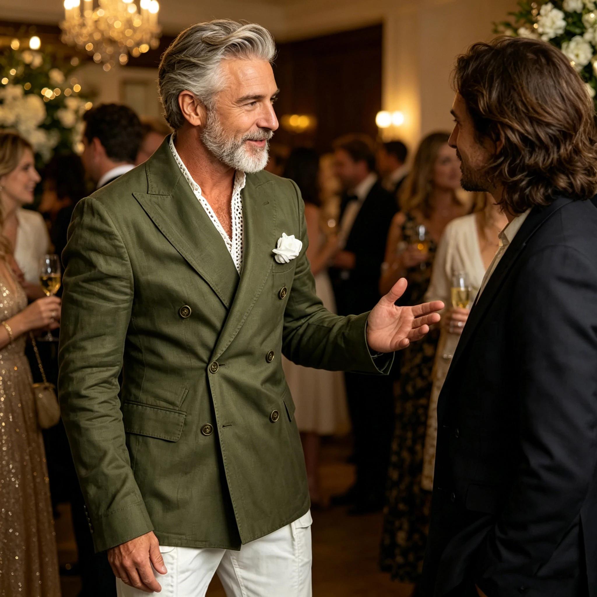 Blazer en lin pour homme