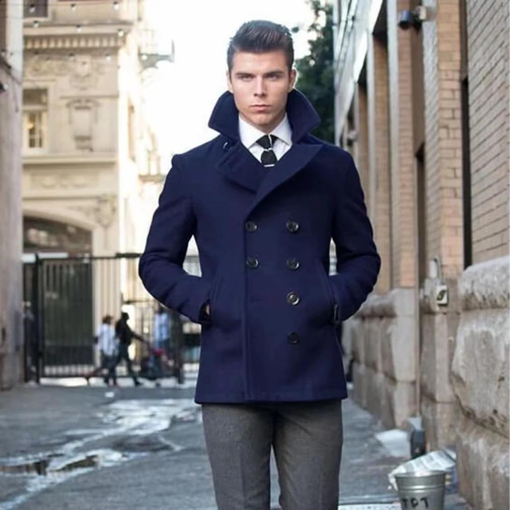 Manteau homme costume veste laine Double boutonnage costumes élégants pour hommes Blazers luxe concepteur décontracté