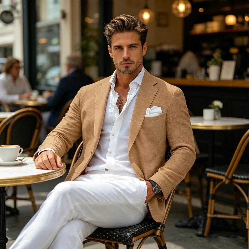 Blazer en lin pour homme