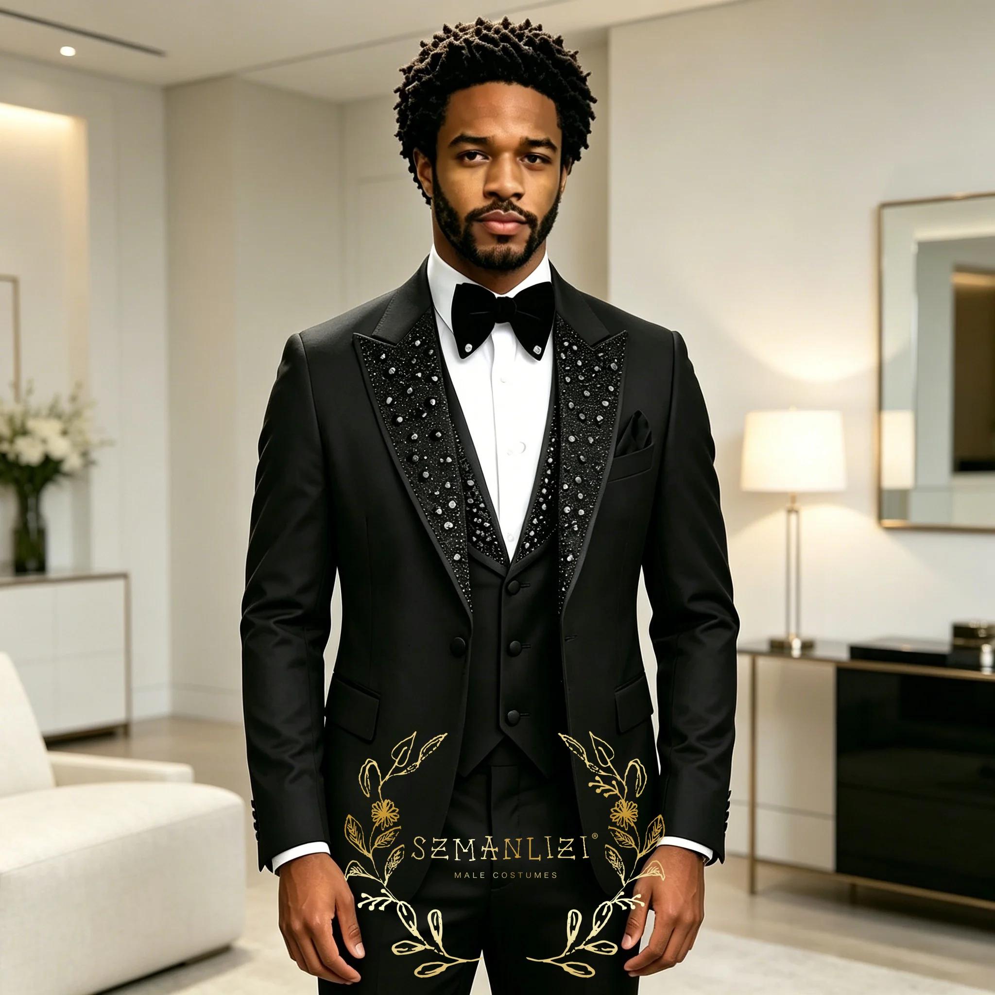 Costumes noirs pour hommes