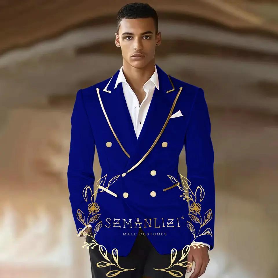 Costumes en velours pour hommes