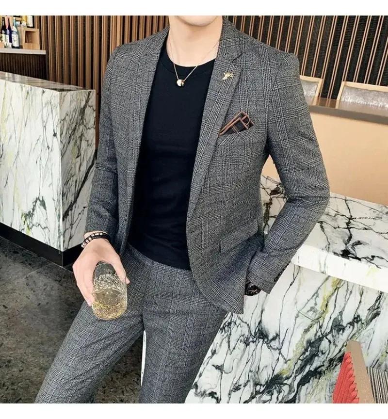 Costume en chanvre (Blazer + Pantalon) pour homme