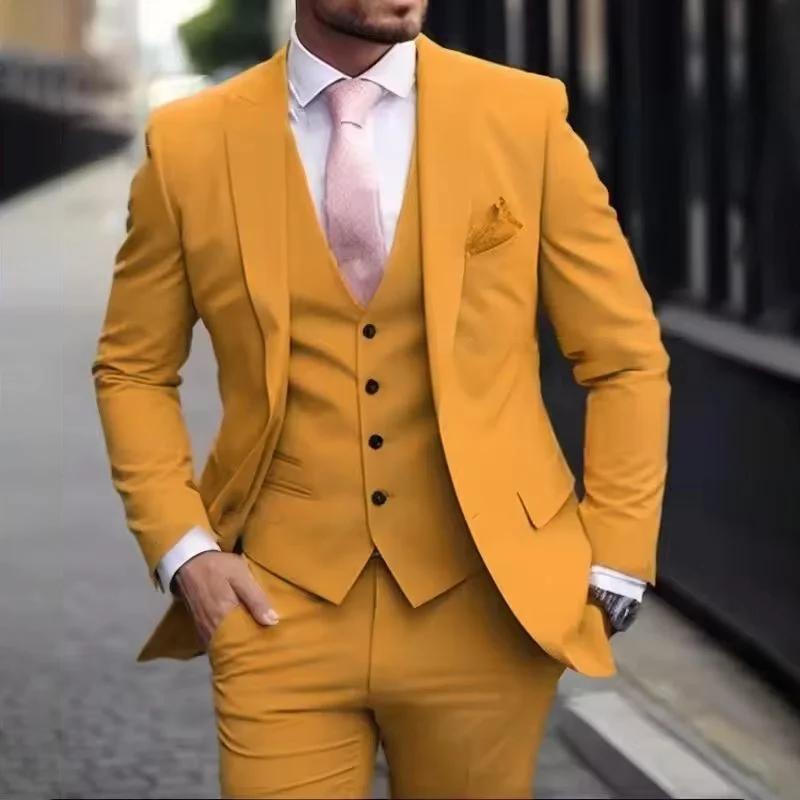 Costumes de luxe rose pour hommes