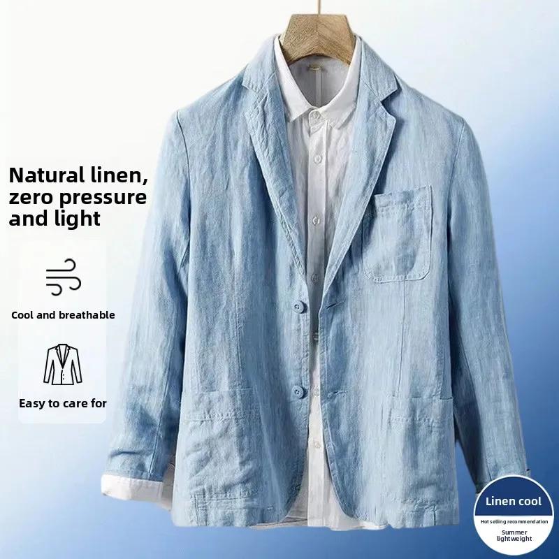 Blazer en lin anti-UV - Blazer respirant et confortable pour homme