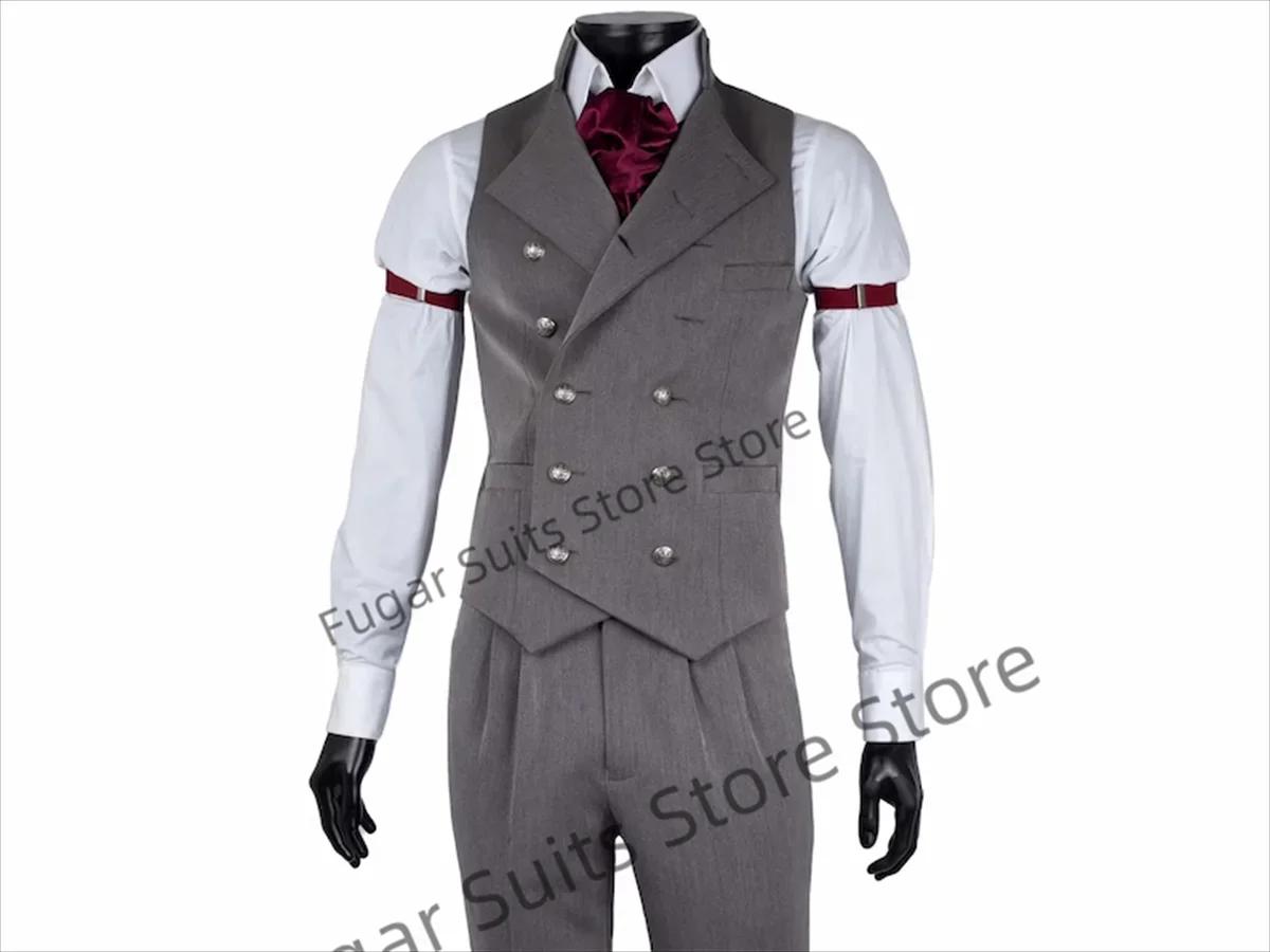 Costumes classiques gris pour hommes