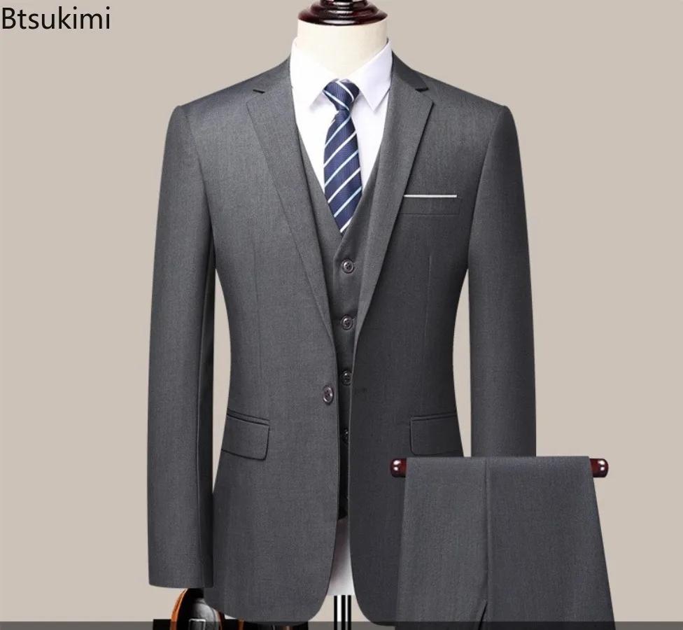 Costume d'affaires coupe cintrée pour hommes